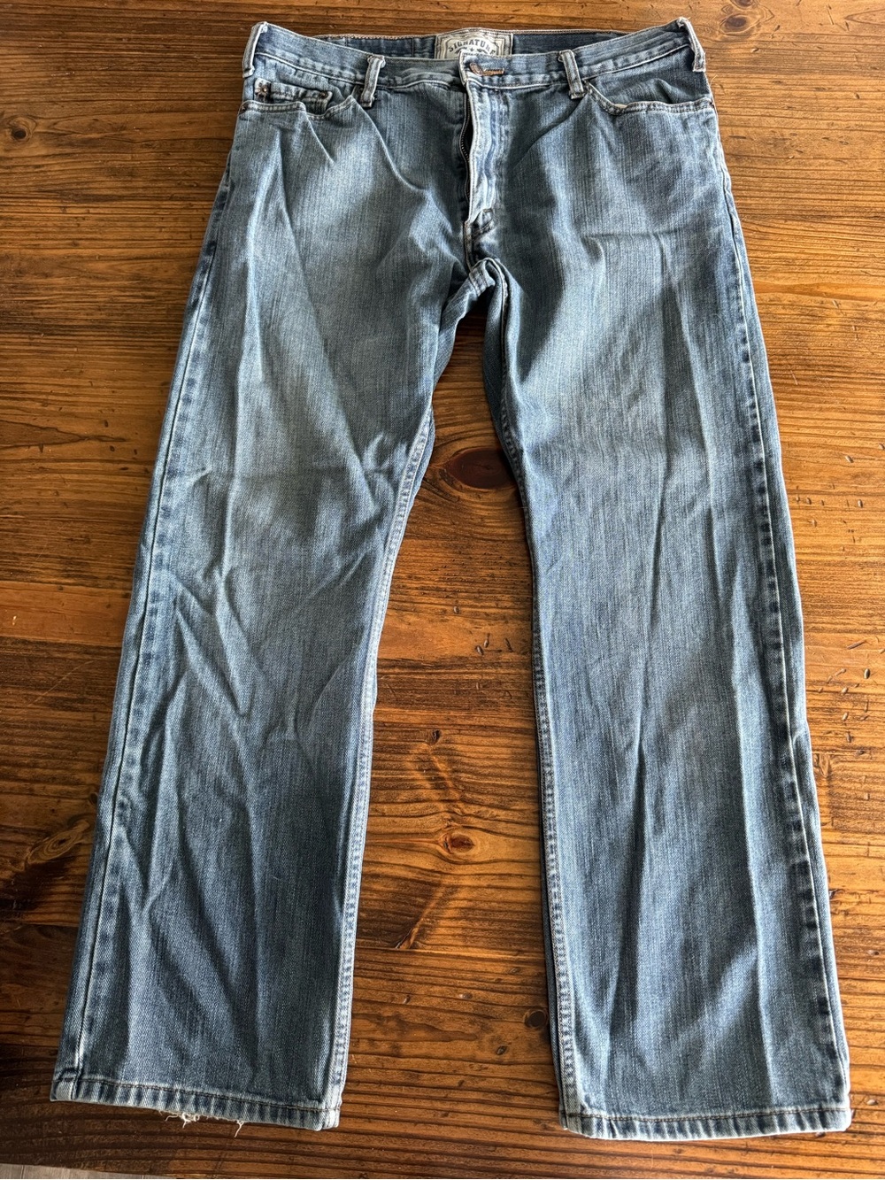 Signature by Levi Strauss Straight Light Blue Jeans 36x30